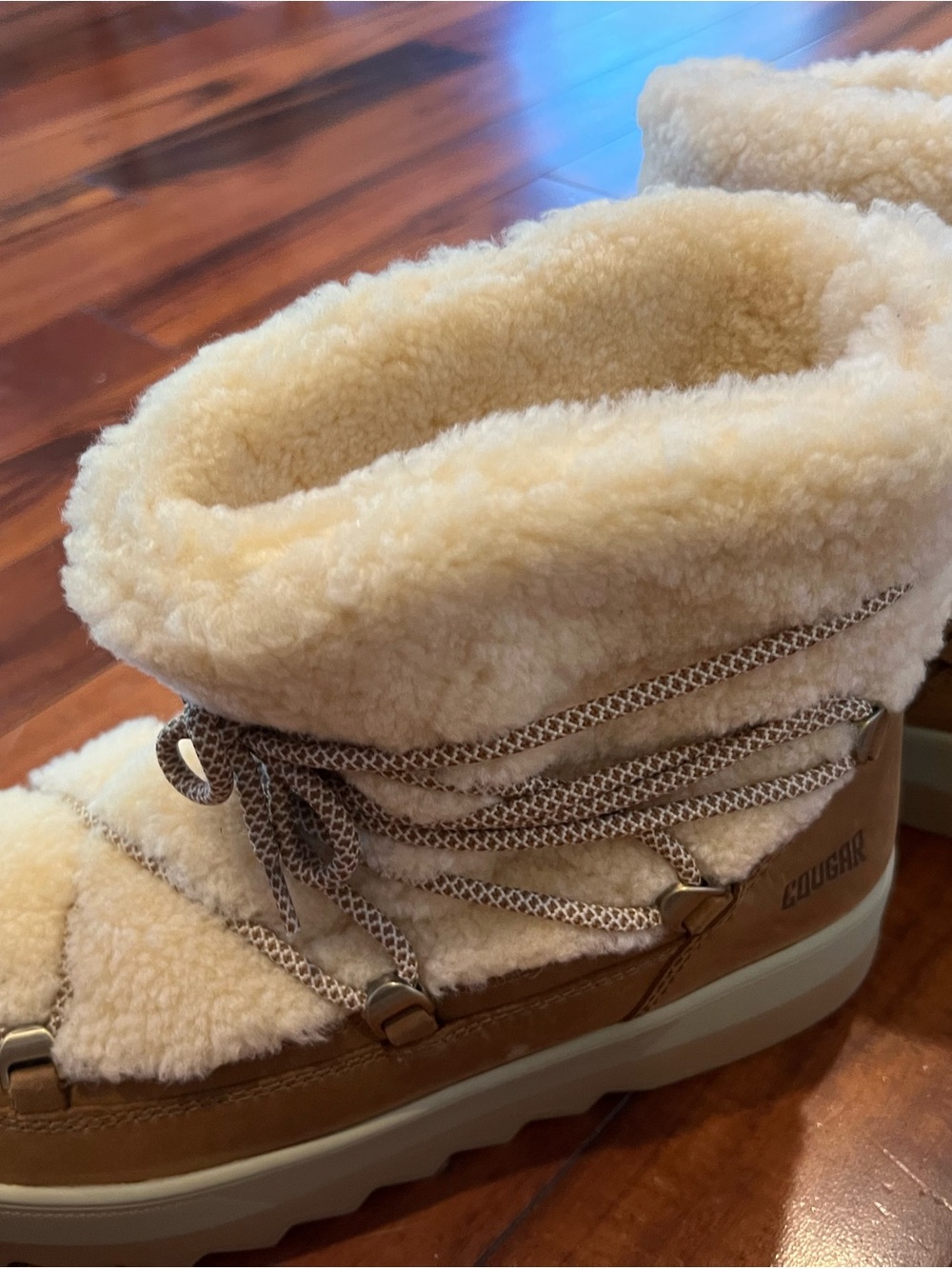 Cougar Tan Winter Shearling-Lined Waterproof Boot - Picture 9 of 9